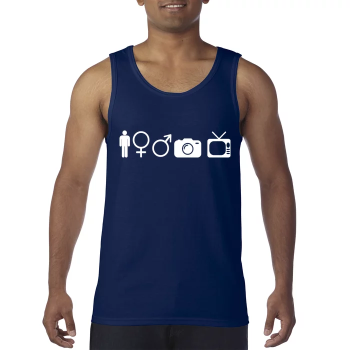 Trump Cognitive Test Symbols Tank Top