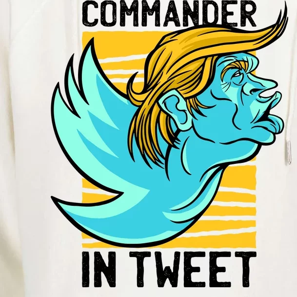 Trump Commander In Tweet Womens Funnel Neck Pullover Hood