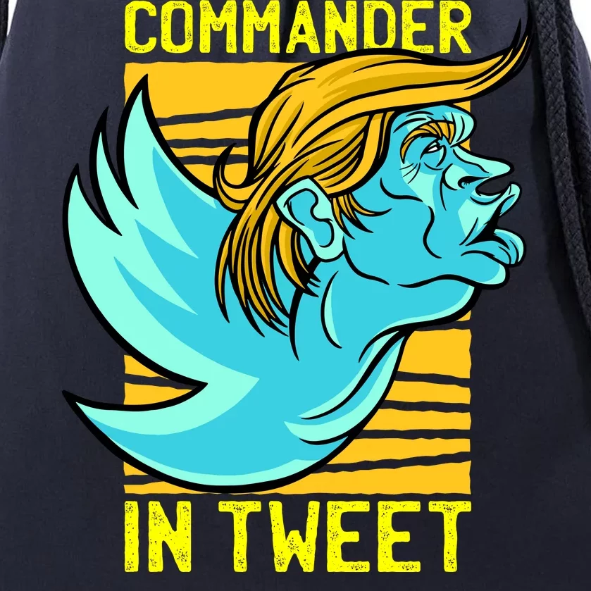 Trump Commander In Tweet Drawstring Bag