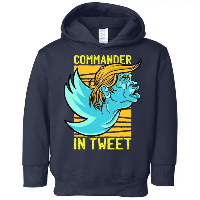 Trump Commander In Tweet Toddler Hoodie