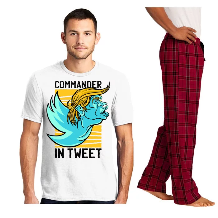 Trump Commander In Tweet Pajama Set