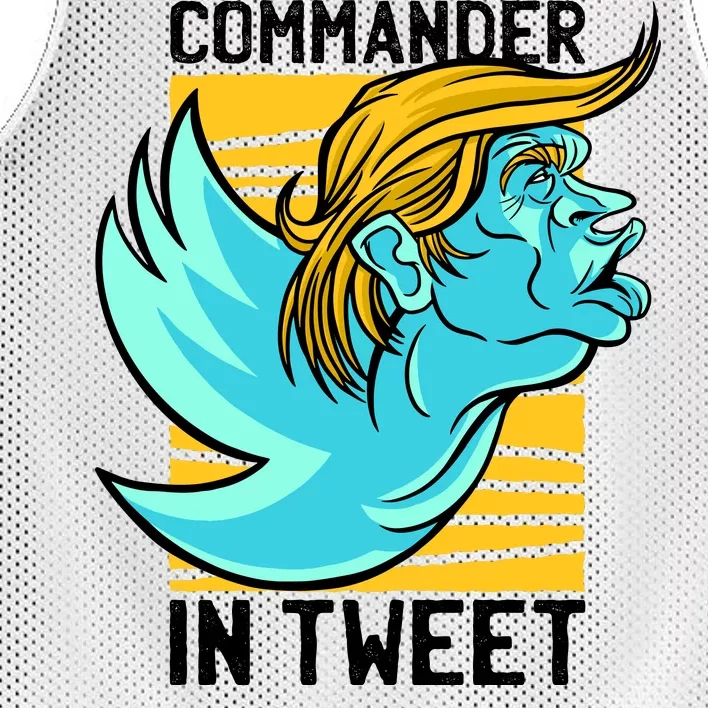 Trump Commander In Tweet Mesh Reversible Basketball Jersey Tank