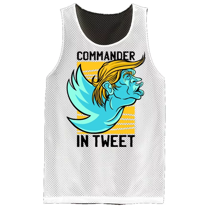 Trump Commander In Tweet Mesh Reversible Basketball Jersey Tank