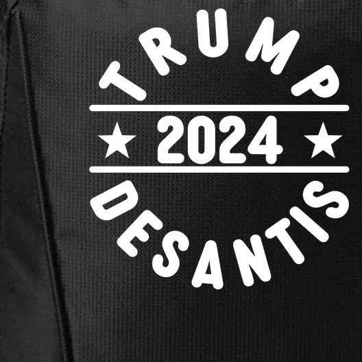 Trump Desantis 2024 Election Logo City Backpack