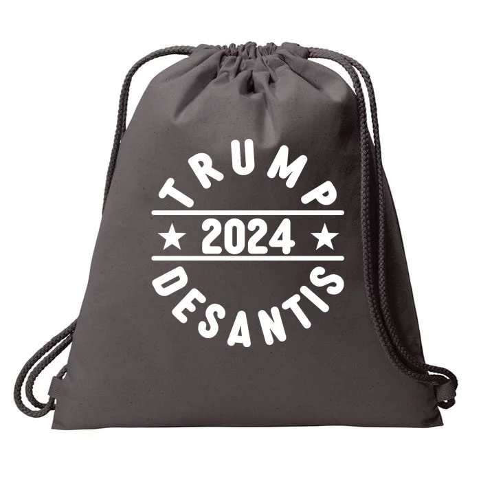 Trump Desantis 2024 Election Logo Drawstring Bag