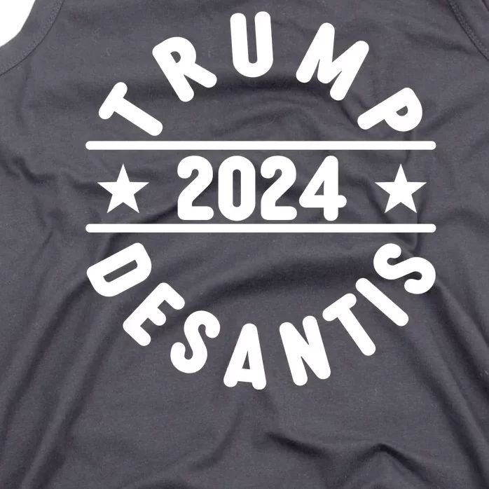 Trump Desantis 2024 Election Logo Tank Top