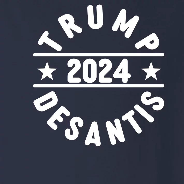 Trump Desantis 2024 Election Logo Toddler Long Sleeve Shirt