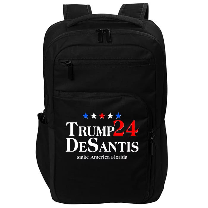 Trump DeSantis 2024 Make America Florida Election Logo Impact Tech Backpack