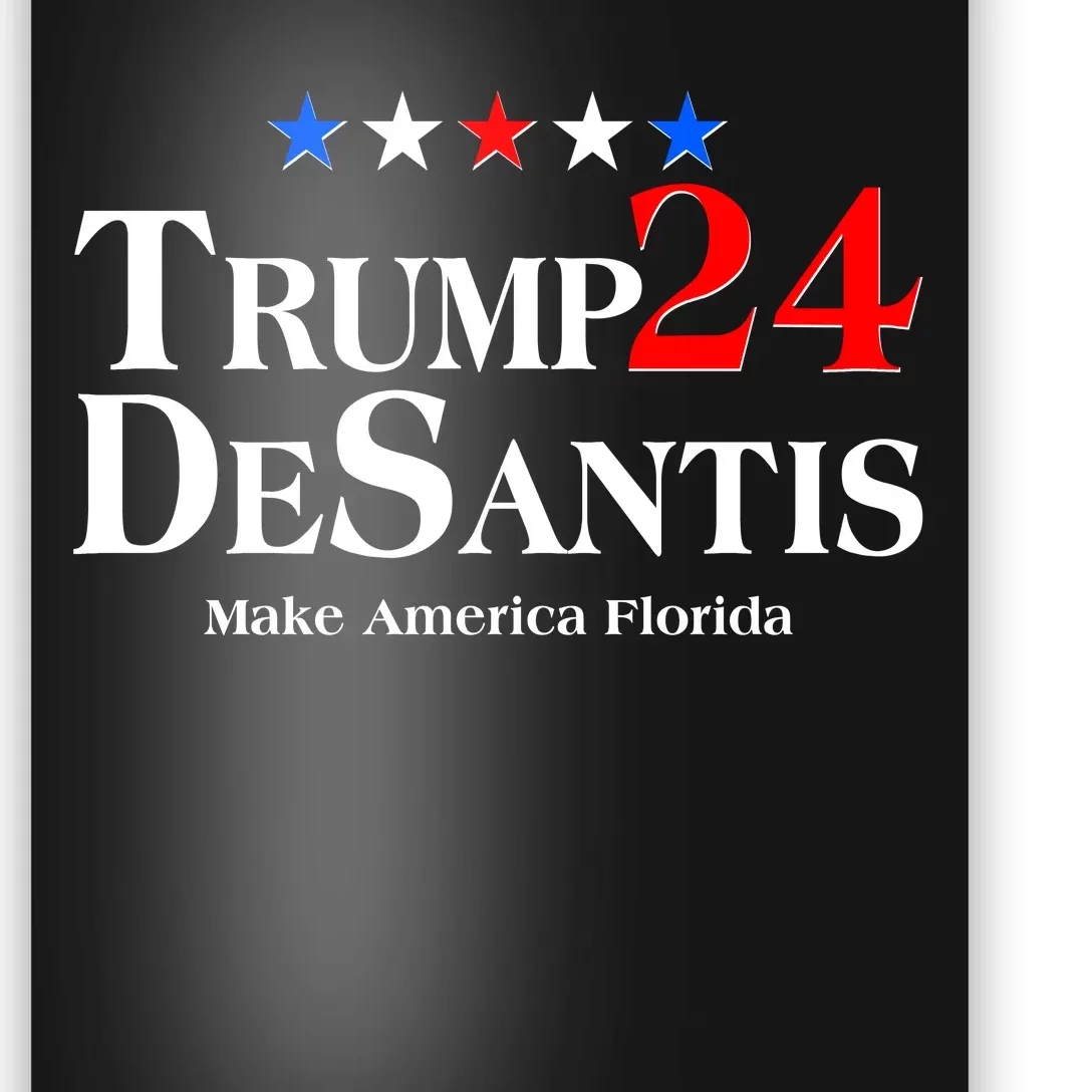 Trump DeSantis 2024 Make America Florida Election Logo Poster