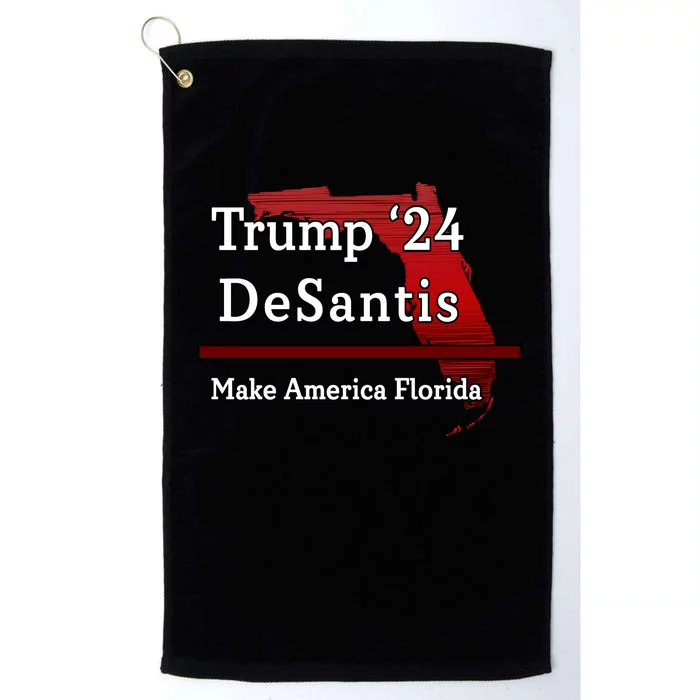 Trump DeSantis 2024 Make America Florida State Platinum Collection Golf Towel