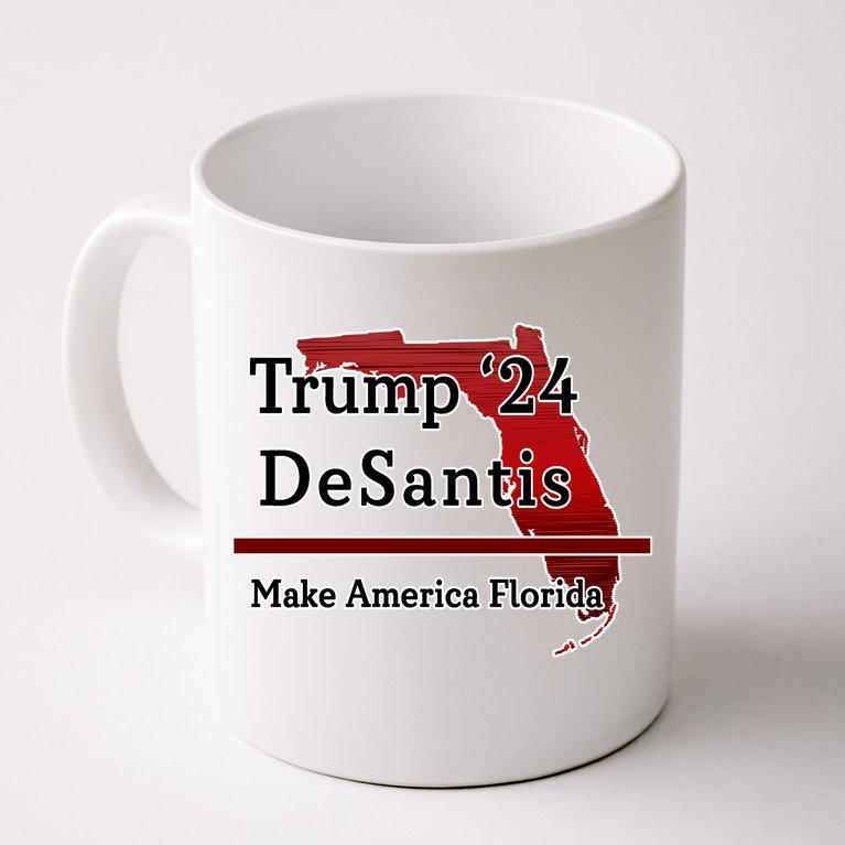 Trump DeSantis 2024 Make America Florida State Coffee Mug