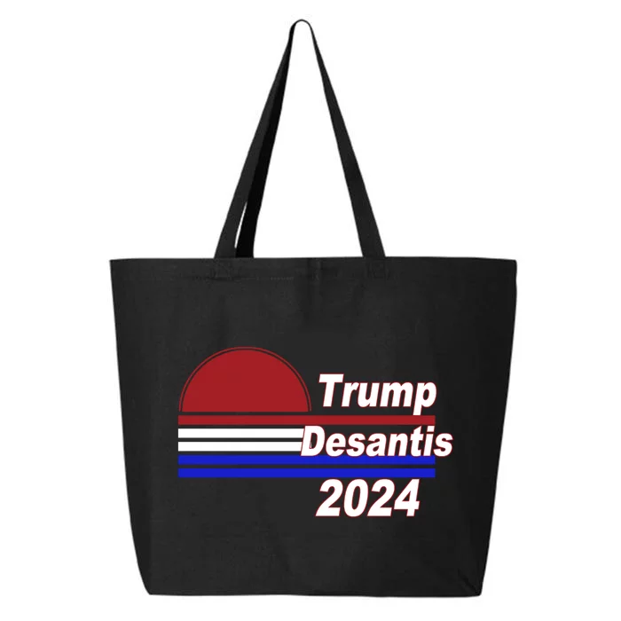 Trump Desantis 2024 Red White And Blue Simple 25L Jumbo Tote