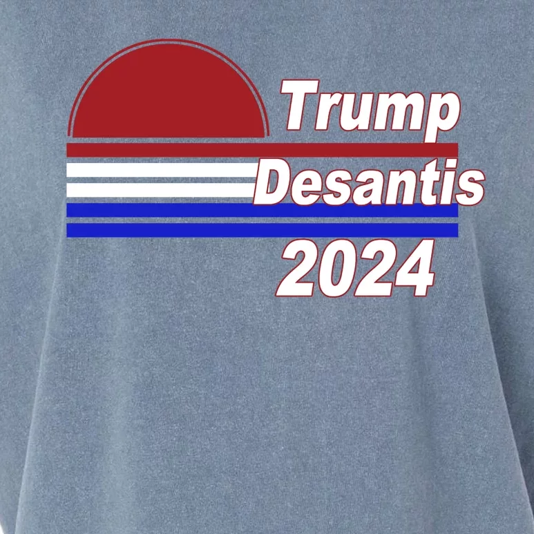 Trump Desantis 2024 Red White And Blue Simple Garment-Dyed Women's Muscle Tee