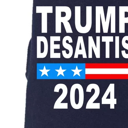 Trump Desantis 2024 US Flag Doggie 3-End Fleece Hoodie