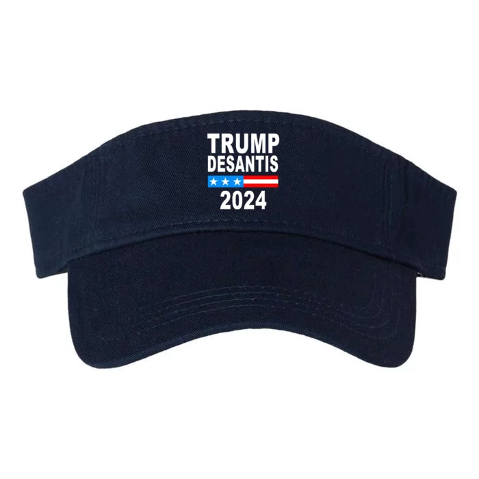 Trump Desantis 2024 US Flag Valucap Bio-Washed Visor