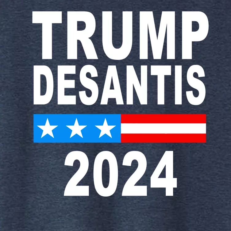 Trump Desantis 2024 US Flag Women's Crop Top Tee