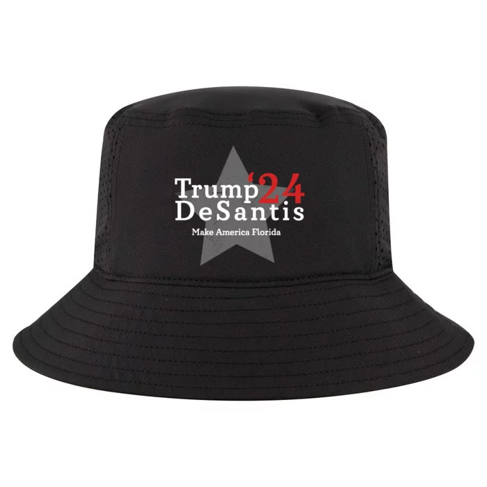 Trump DeSantis 24 Make America Florida Cool Comfort Performance Bucket Hat