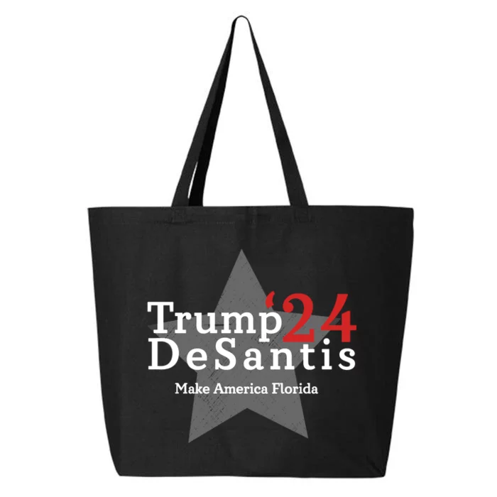 Trump DeSantis 24 Make America Florida 25L Jumbo Tote