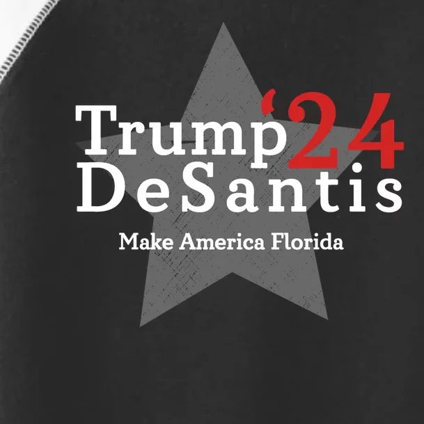 Trump DeSantis 24 Make America Florida Toddler Fine Jersey T-Shirt