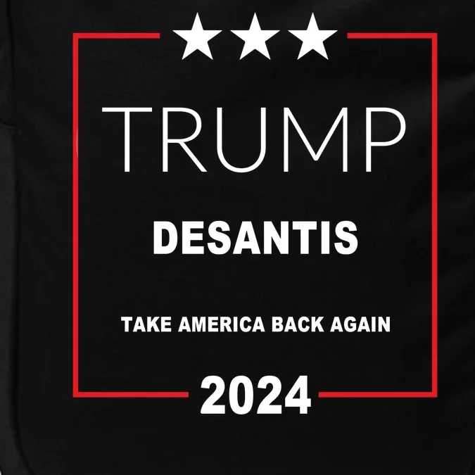 Trump Desantis Take America Back Again 2024 Impact Tech Backpack