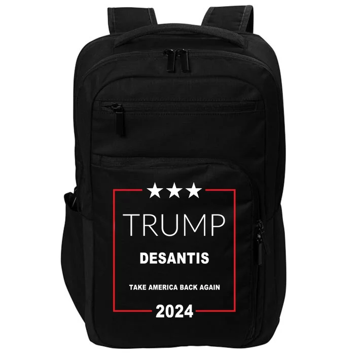 Trump Desantis Take America Back Again 2024 Impact Tech Backpack