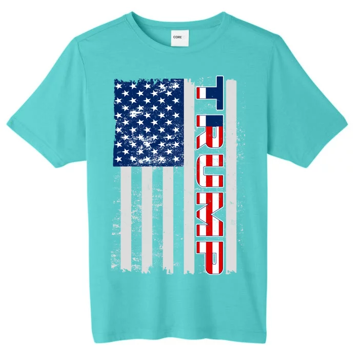 Trump Distressed USA Flag ChromaSoft Performance T-Shirt