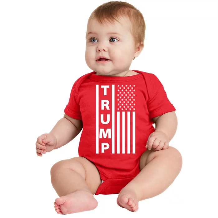 Trump Flag Baby Bodysuit