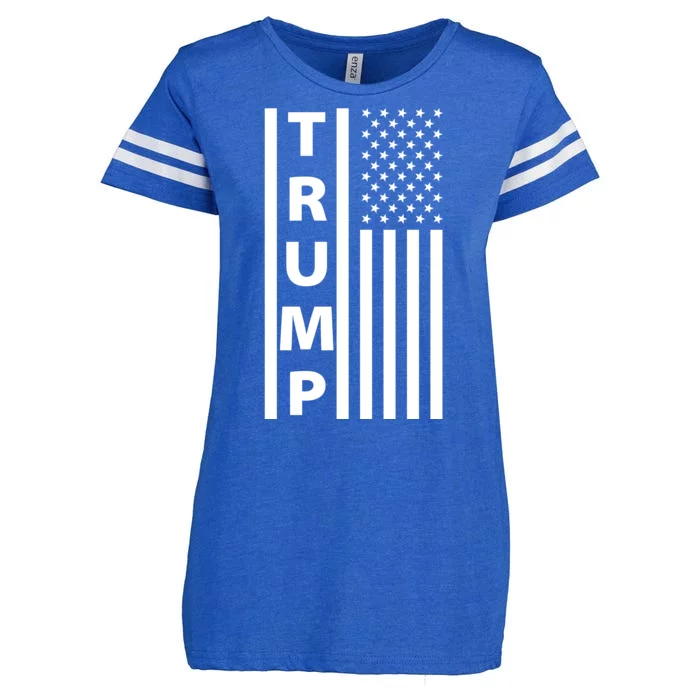 Trump Flag Enza Ladies Jersey Football T-Shirt