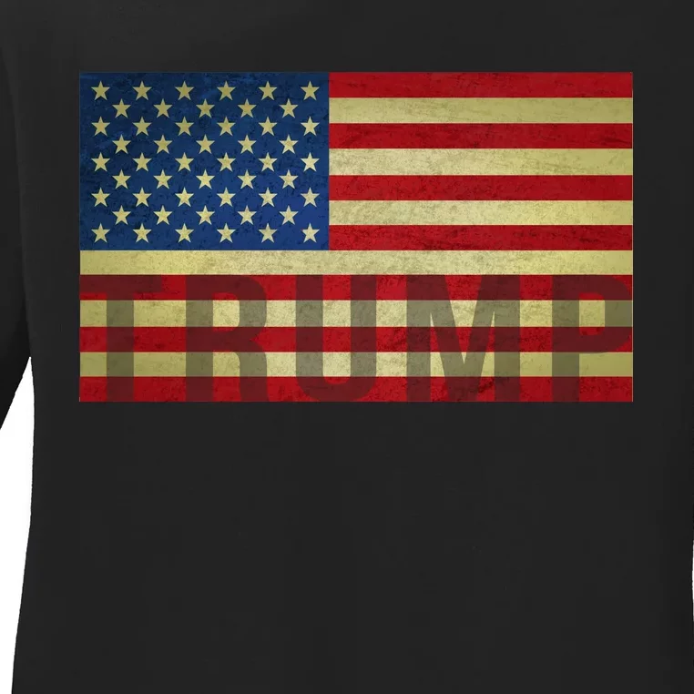 Trump For America Ladies Long Sleeve Shirt