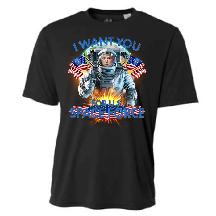 Trump I Want You For US Space Force Cooling Performance Crew T-Shirt