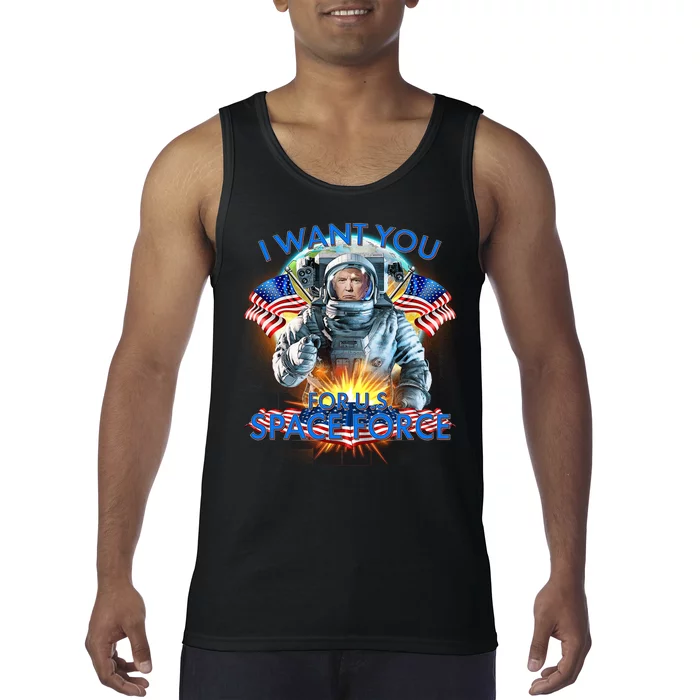 Trump I Want You For US Space Force Tank Top