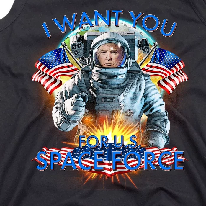 Trump I Want You For US Space Force Tank Top