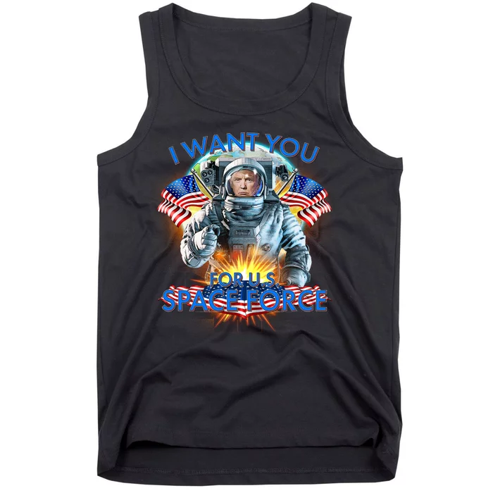 Trump I Want You For US Space Force Tank Top