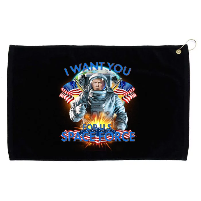 Trump I Want You For US Space Force Grommeted Golf Towel