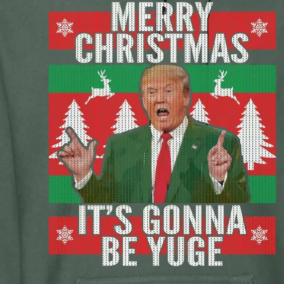 Trump It's Gonna Be Yuge Ugly Christmas Premium Hoodie