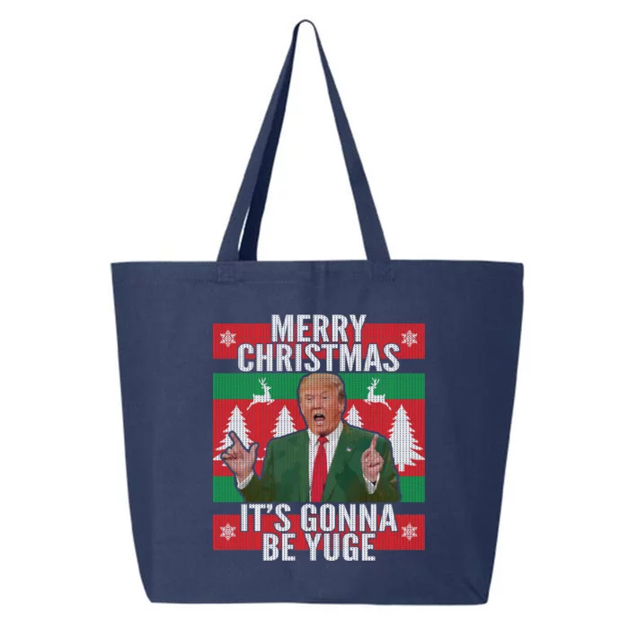 Trump It's Gonna Be Yuge Ugly Christmas 25L Jumbo Tote