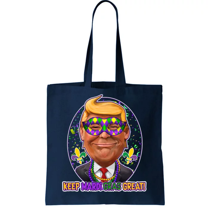 Trump Keep Mardi Gras Great Tote Bag