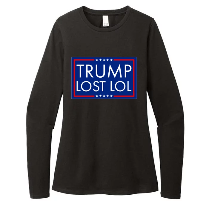 Trump Lost LOL logo Anti Trump Womens CVC Long Sleeve Shirt