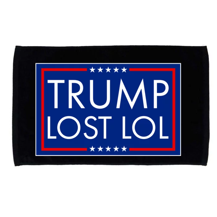 Trump Lost LOL logo Anti Trump Microfiber Hand Towel