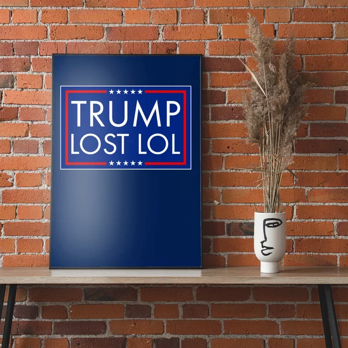 Trump Lost LOL logo Anti Trump Poster