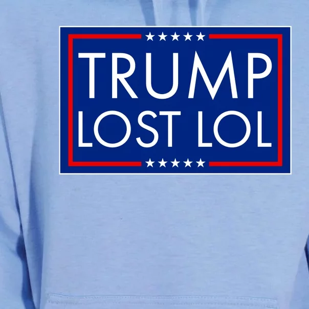 Trump Lost LOL logo Anti Trump Unisex Surf Hoodie