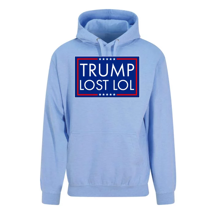 Trump Lost LOL logo Anti Trump Unisex Surf Hoodie