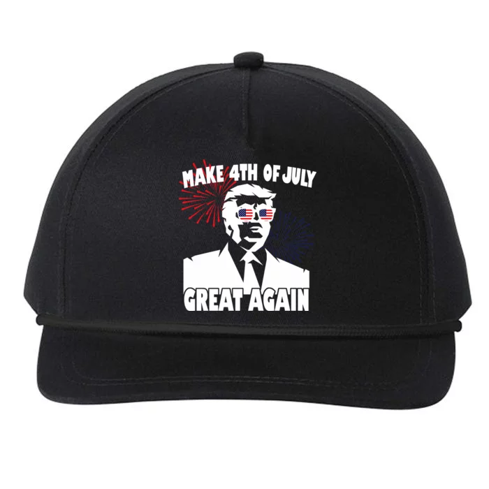 Trump Make 4th Of July Great Again Snapback Five-Panel Rope Hat