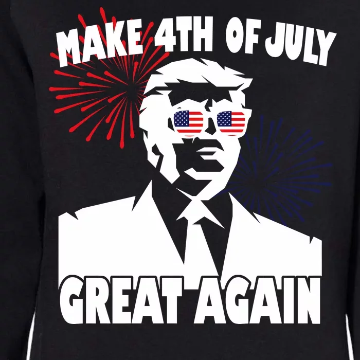 Trump Make 4th Of July Great Again Womens California Wash Sweatshirt