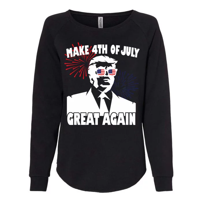 Trump Make 4th Of July Great Again Womens California Wash Sweatshirt