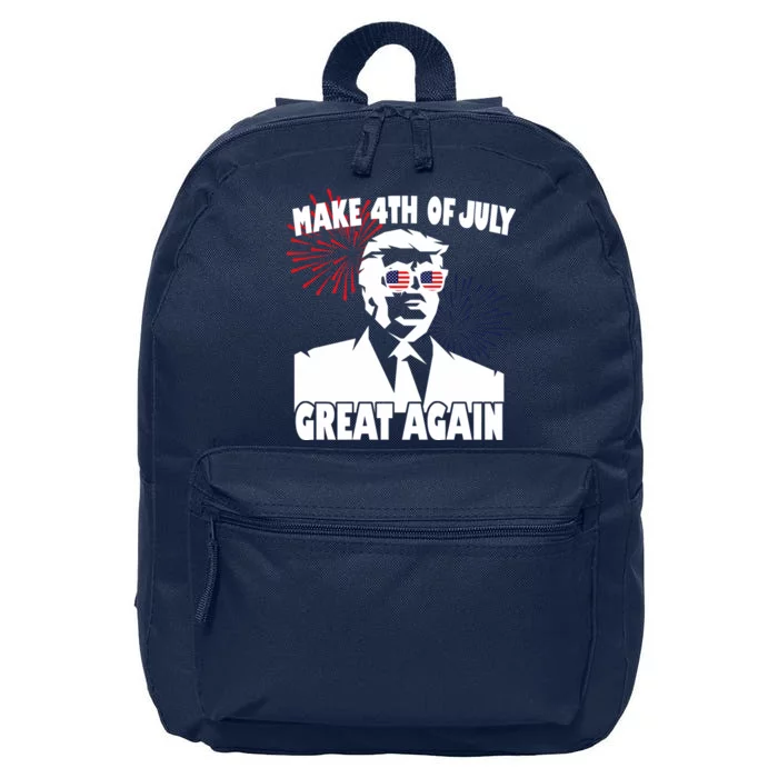 Trump Make 4th Of July Great Again 16 in Basic Backpack