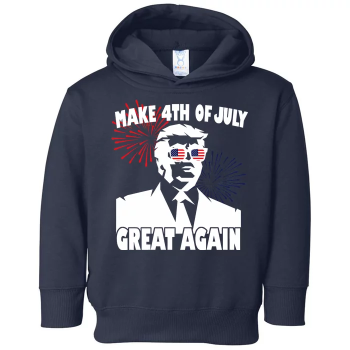 Trump Make 4th Of July Great Again Toddler Hoodie