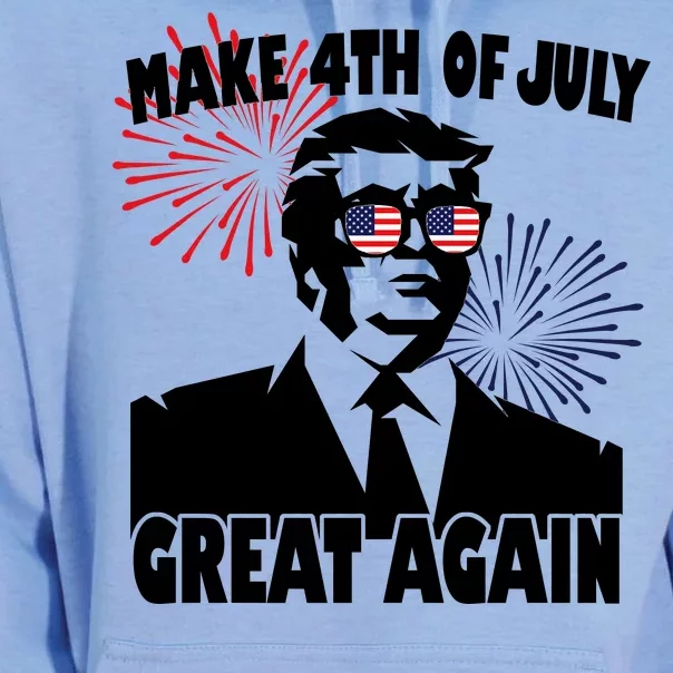 Trump Make 4th Of July Great Again Unisex Surf Hoodie