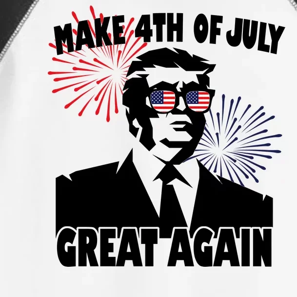 Trump Make 4th Of July Great Again Toddler Fine Jersey T-Shirt