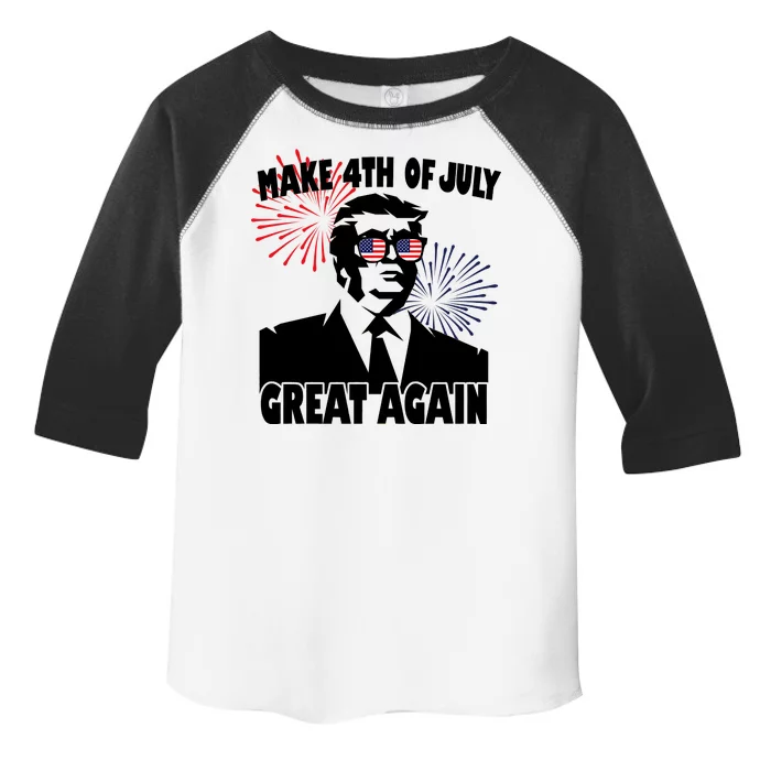 Trump Make 4th Of July Great Again Toddler Fine Jersey T-Shirt